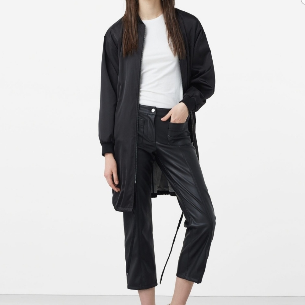 Long bomber jacket